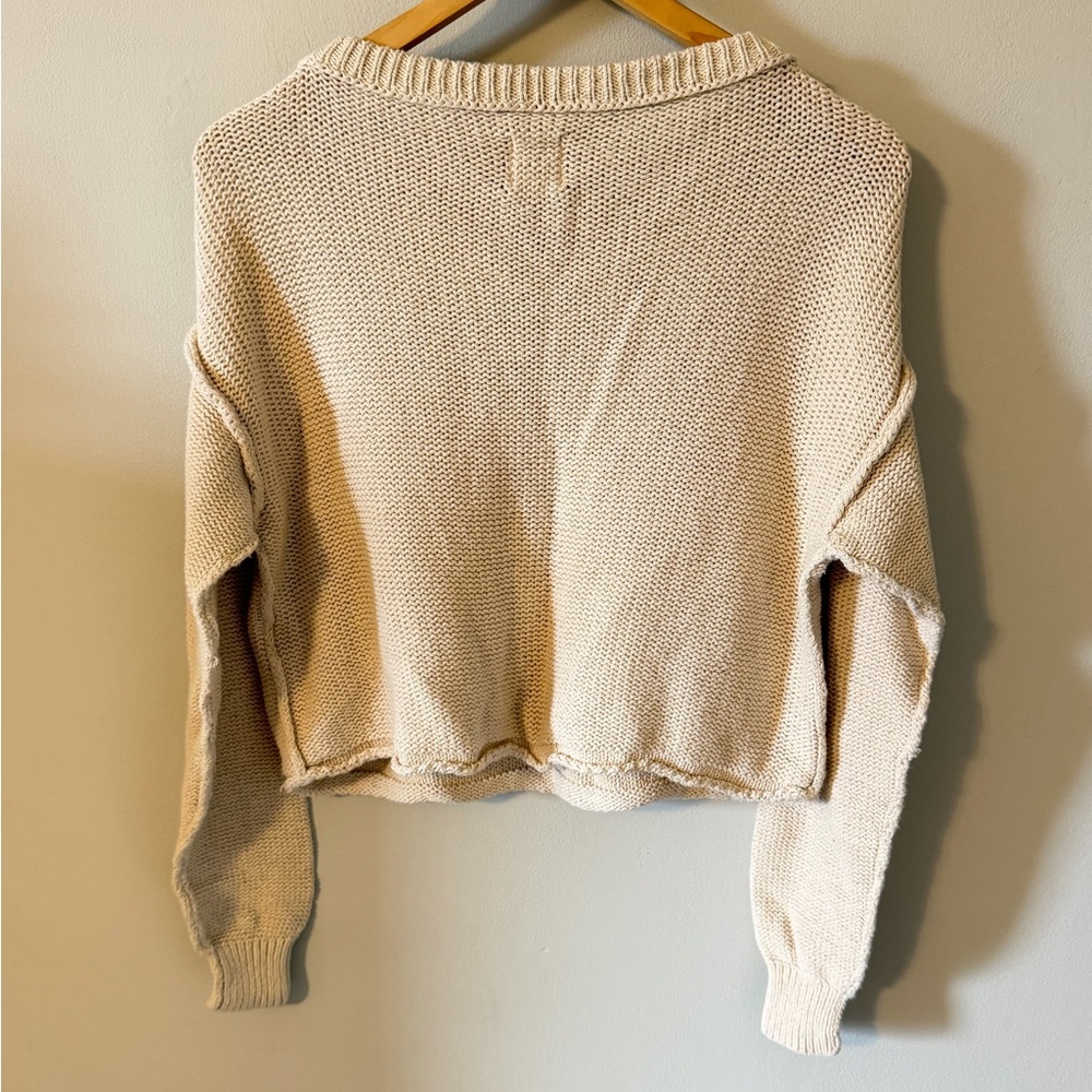 Free People Inside Out Pullover Natural - Picture 12 of 13